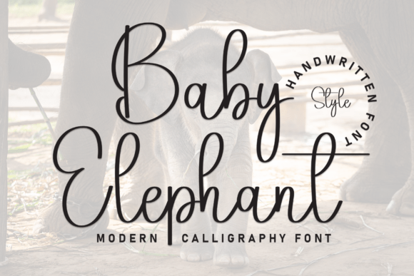 Baby Elephant: A Whimsical Handwritten Display Font