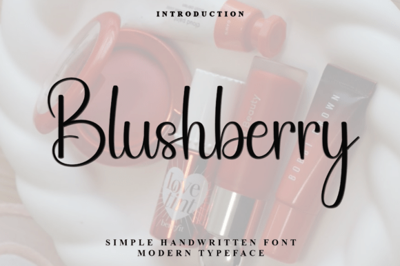 Blushberry: A Handwritten Font with Modern Elegance