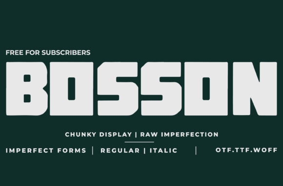 Bosson: The Bold Chunky Display Font for Maximum Impact
