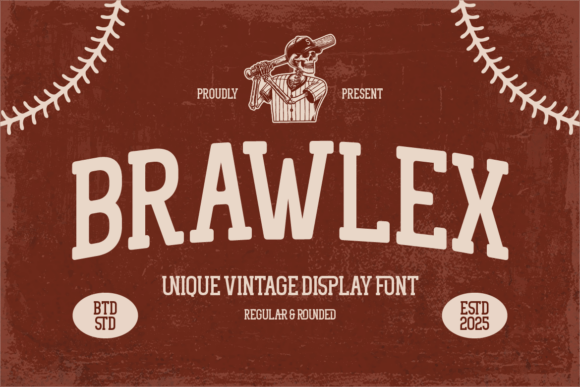 Brawlex: A Bold Typeface for Vintage and Retro Designs
