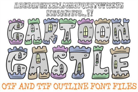 Cartoon Castle History Medieval Letters: A Royal Typeface