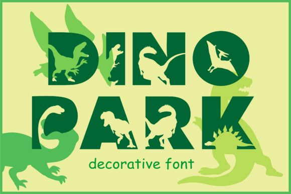 Dino Park: A Creative Font for Prehistoric Design Projects