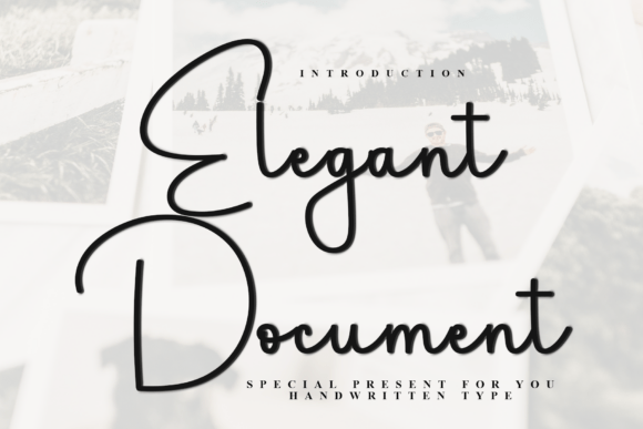 Elegant Document: A Typeface for Festive and Enchanting Designs