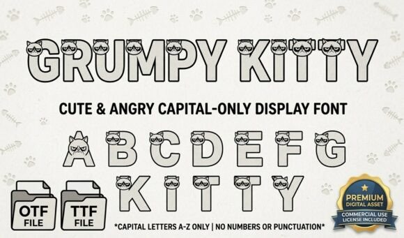 Grumpy Kitty: The Typeface with Cattitude