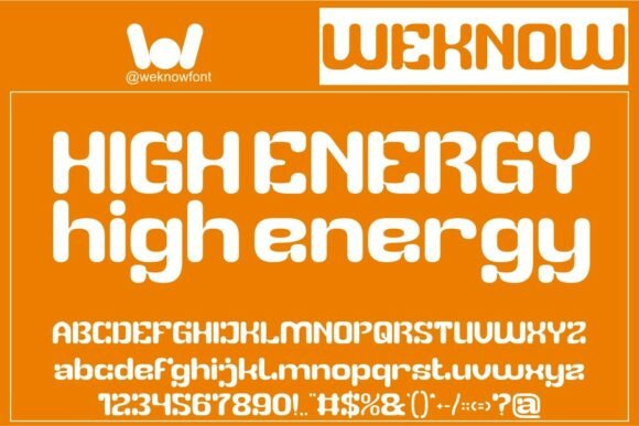 High Energy: The Modern Typeface for Bold Visuals