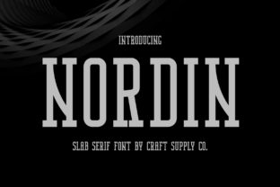 Nordin: A Bold Serif Font for Timeless Design