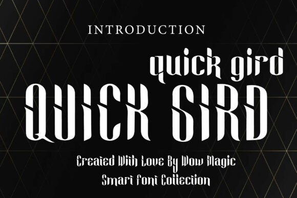 Quick Grid: A Bold Modern Display Font for Striking Designs