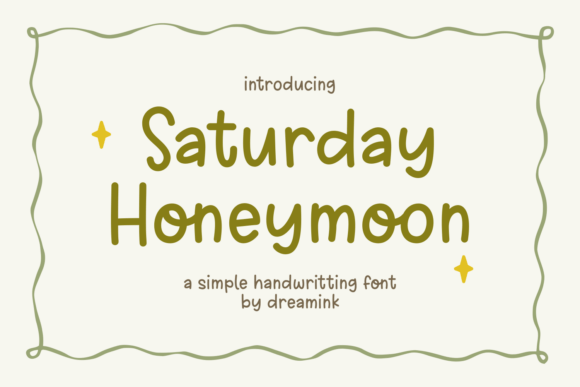 Saturday Honeymoon: Your Go-To Handwritten Font for Warm, Authentic Designs