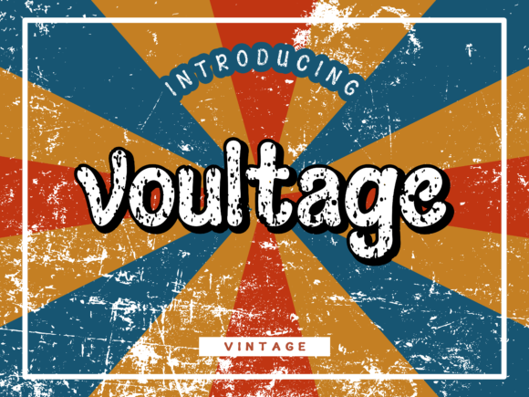 Voultage: A Retro Display Font with Modern Impact