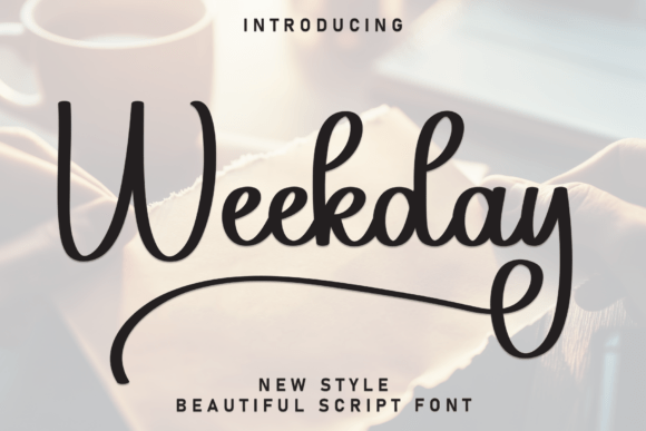 Weekday: A Handcrafted Script for Intimate Designs